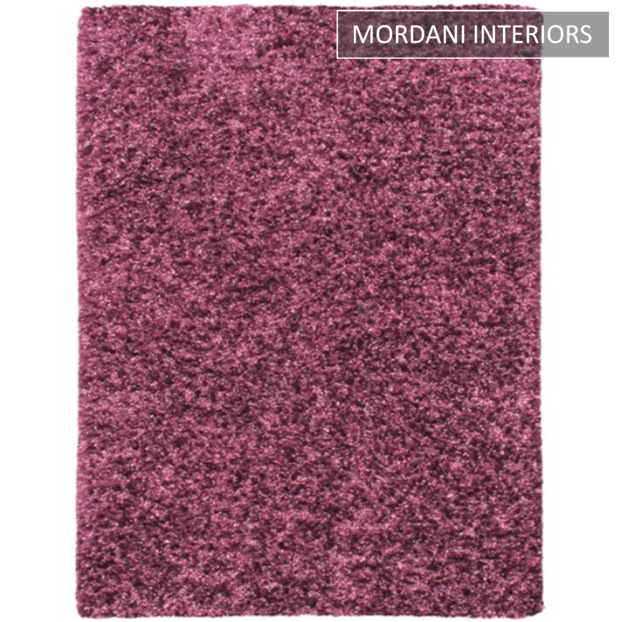  017-A-Purple Modern Furry Area Rug